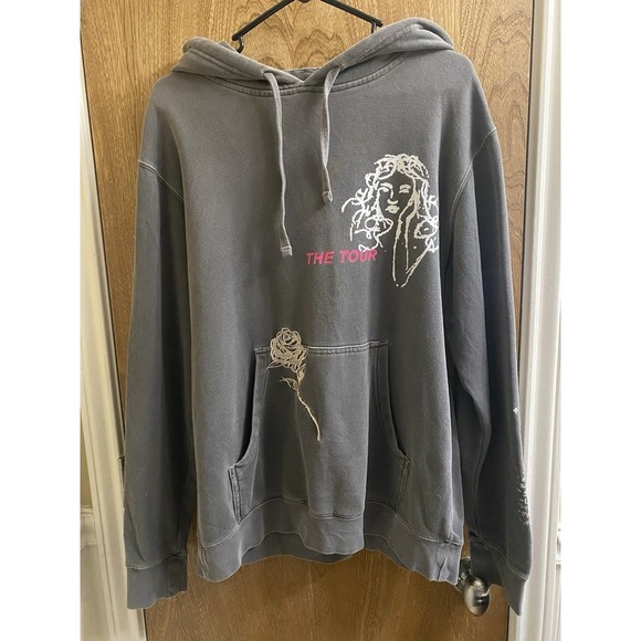 Shawn Mendes Hoodie Medium Gray Pullover Tour 2019 Rose Concert Sweatshirt - Picture 2 of 15